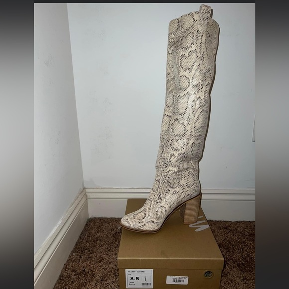 Saint Knee High Boots ( snake print) - Picture 2 of 3